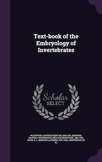 Front cover_Text-book of the Embryology of Invertebrates