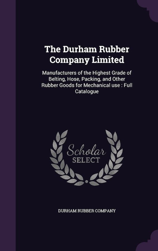 Couverture_The Durham Rubber Company Limited