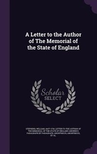 Front cover_A Letter to the Author of The Memorial of the State of England