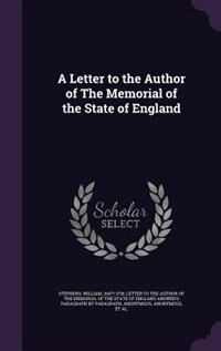 Front cover_A Letter to the Author of The Memorial of the State of England