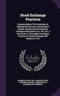 Front cover_Stock Exchange Practices