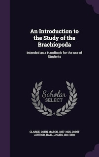 Front cover_An Introduction to the Study of the Brachiopoda