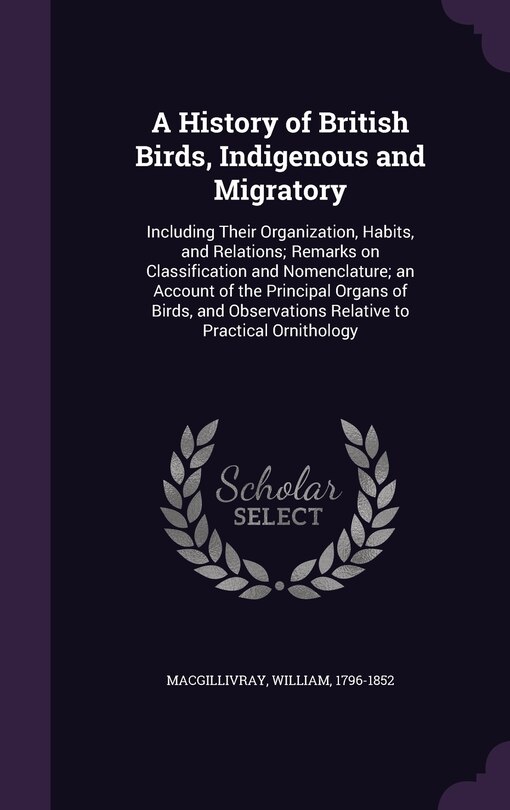 Couverture_A History of British Birds, Indigenous and Migratory