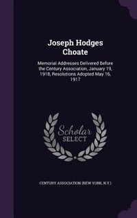 Front cover_Joseph Hodges Choate