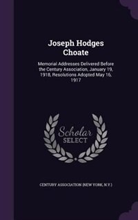 Front cover_Joseph Hodges Choate