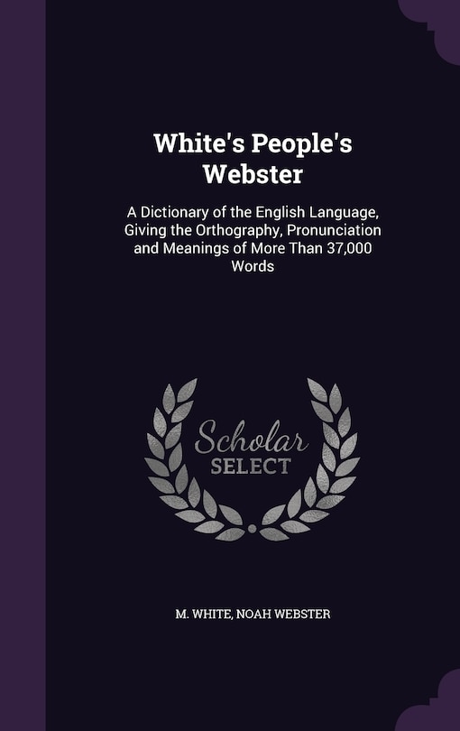 Front cover_White's People's Webster