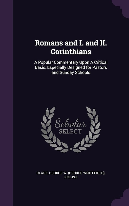 Front cover_Romans and I. and II. Corinthians