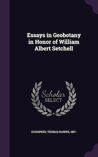 Couverture_Essays in Geobotany in Honor of William Albert Setchell