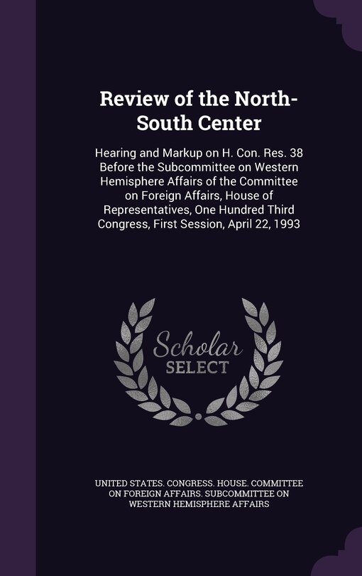 Front cover_Review of the North-South Center