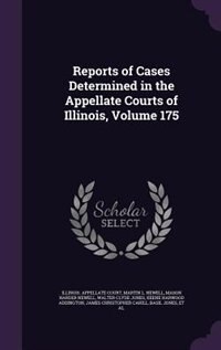 Couverture_Reports of Cases Determined in the Appellate Courts of Illinois, Volume 175