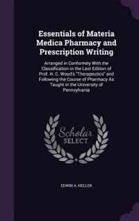 Front cover_Essentials of Materia Medica Pharmacy and Prescription Writing