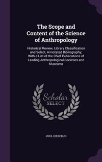 Couverture_The Scope and Content of the Science of Anthropology