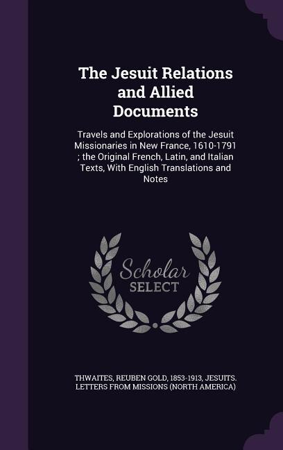 Front cover_The Jesuit Relations and Allied Documents