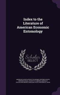 Front cover_Index to the Literature of American Economic Entomology