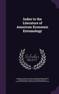 Front cover_Index to the Literature of American Economic Entomology