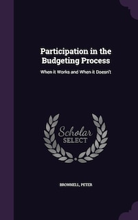 Front cover_Participation in the Budgeting Process
