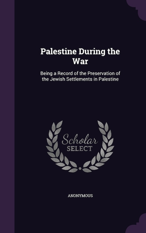 Couverture_Palestine During the War