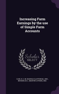 Front cover_Increasing Farm Earnings by the use of Simple Farm Accounts