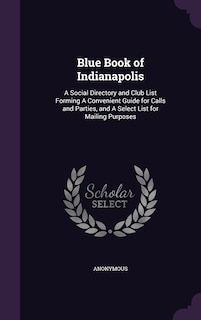 Front cover_Blue Book of Indianapolis