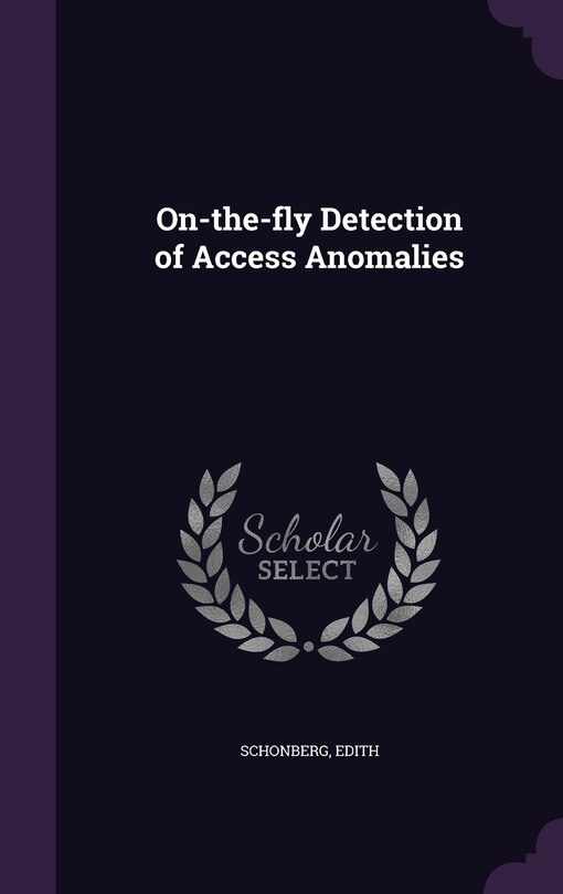 Front cover_On-the-fly Detection of Access Anomalies