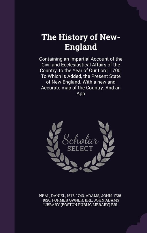 Front cover_The History of New-England