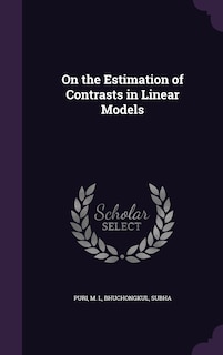Couverture_On the Estimation of Contrasts in Linear Models