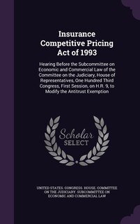 Couverture_Insurance Competitive Pricing Act of 1993