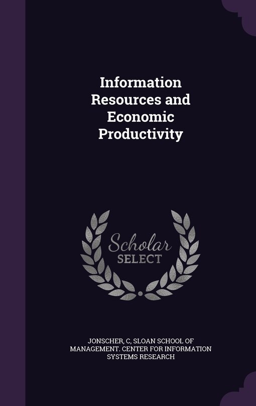 Couverture_Information Resources and Economic Productivity