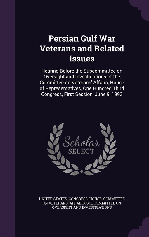 Couverture_Persian Gulf War Veterans and Related Issues