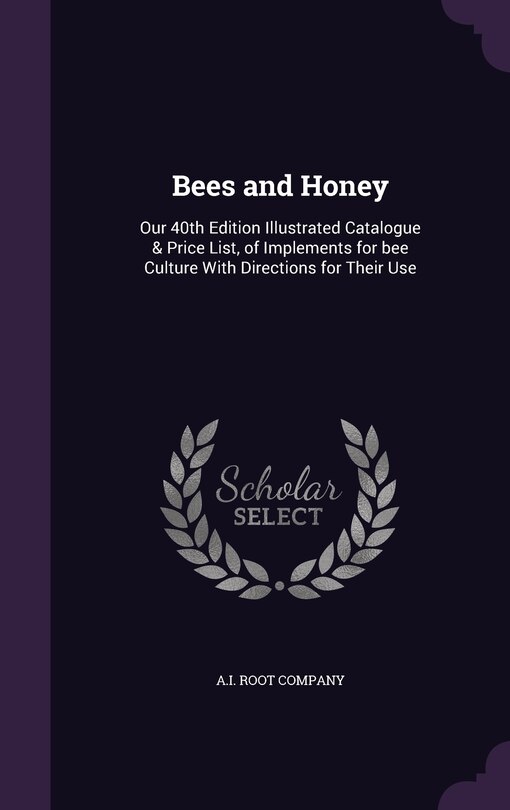 Front cover_Bees and Honey