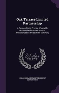 Front cover_Oak Terrace Limited Partnership
