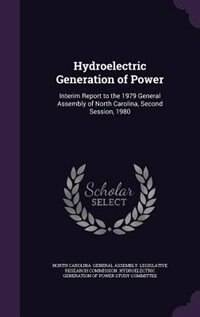 Front cover_Hydroelectric Generation of Power