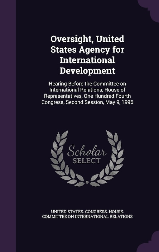 Front cover_Oversight, United States Agency for International Development