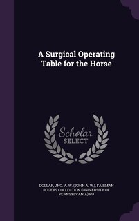 Front cover_A Surgical Operating Table for the Horse