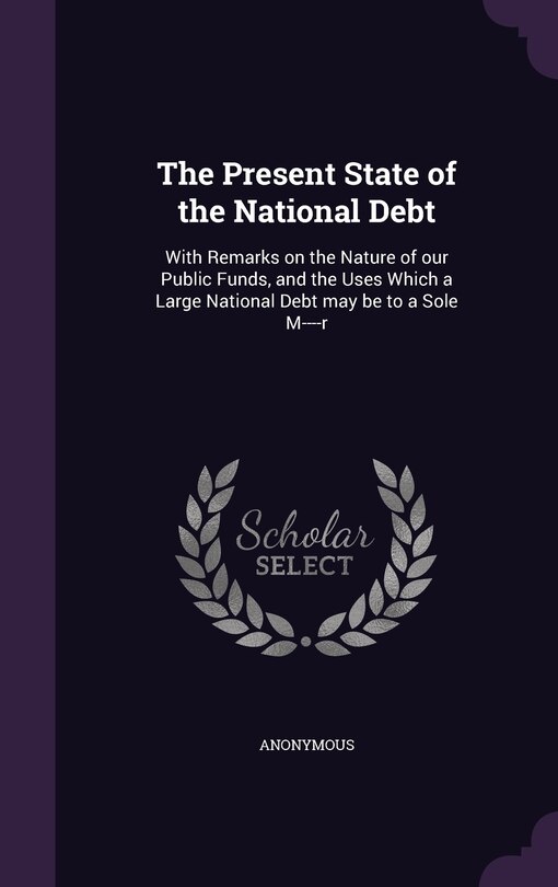 Couverture_The Present State of the National Debt