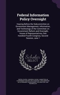 Couverture_Federal Information Policy Oversight