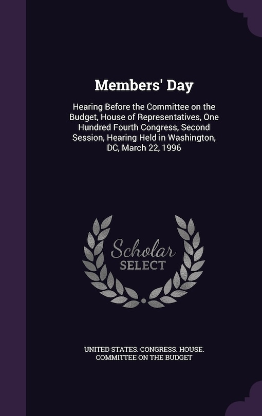 Couverture_Members' Day