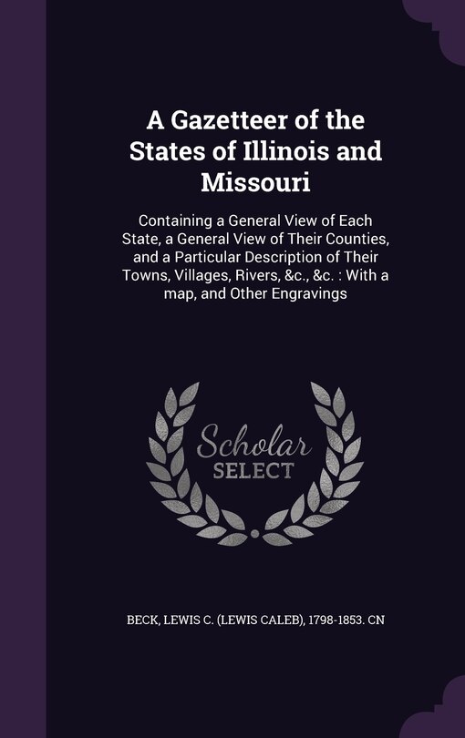 Front cover_A Gazetteer of the States of Illinois and Missouri