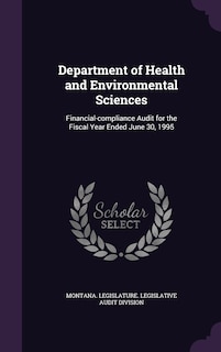 Front cover_Department of Health and Environmental Sciences