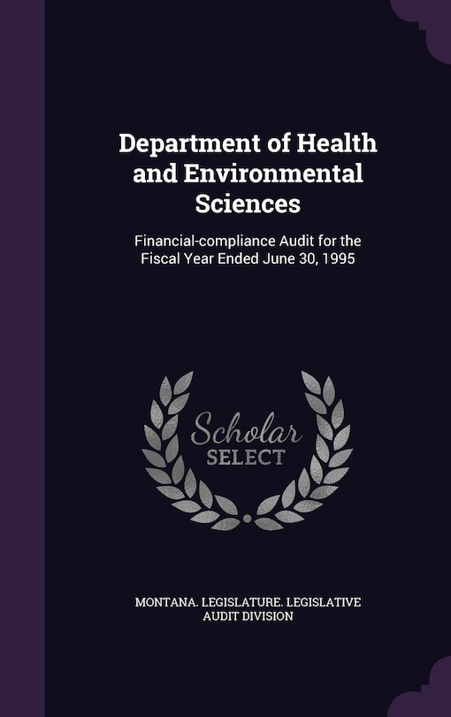 Front cover_Department of Health and Environmental Sciences