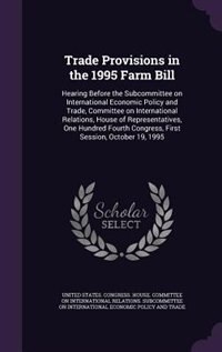 Couverture_Trade Provisions in the 1995 Farm Bill