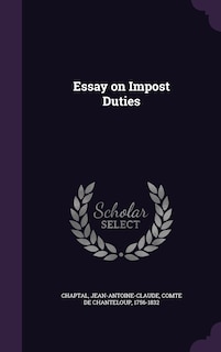 Couverture_Essay on Impost Duties