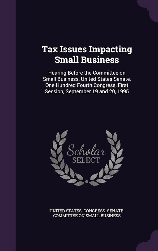 Couverture_Tax Issues Impacting Small Business