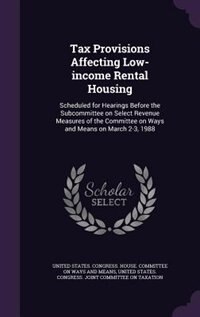 Couverture_Tax Provisions Affecting Low-income Rental Housing