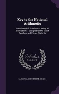 Couverture_Key to the National Arithmetic