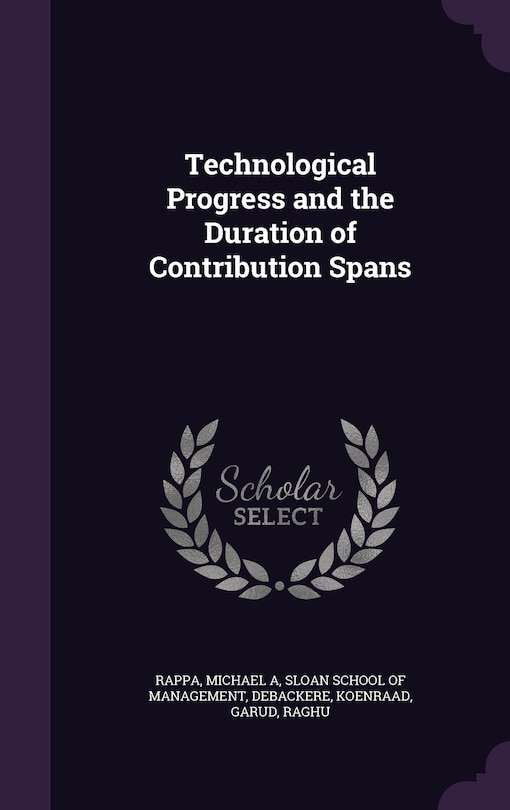 Couverture_Technological Progress and the Duration of Contribution Spans