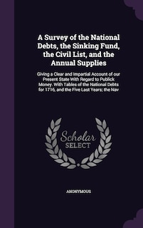 A Survey of the National Debts, the Sinking Fund, the Civil List, and the Annual Supplies: Giving a Clear and Impartial Account of our Present State With Regard to Publick Money. With Tables of the National Debts for 1716, and the Five Last Years; the Nav