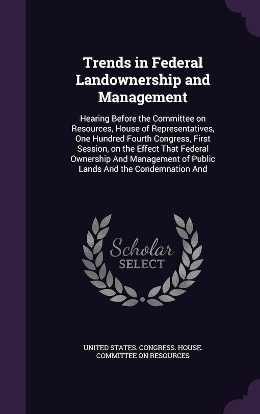 Couverture_Trends in Federal Landownership and Management