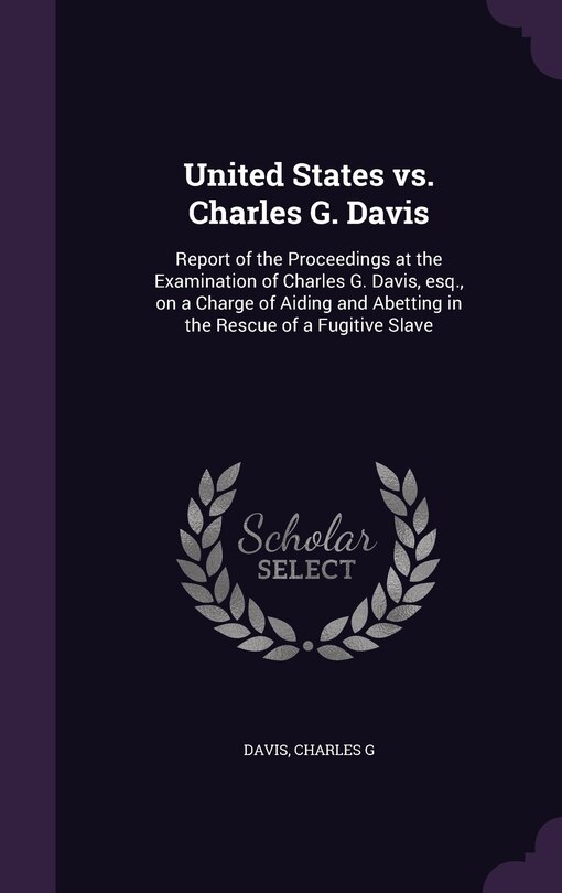 Couverture_United States vs. Charles G. Davis