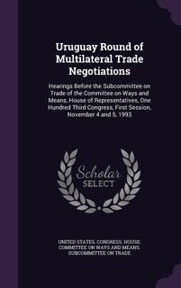 Front cover_Uruguay Round of Multilateral Trade Negotiations